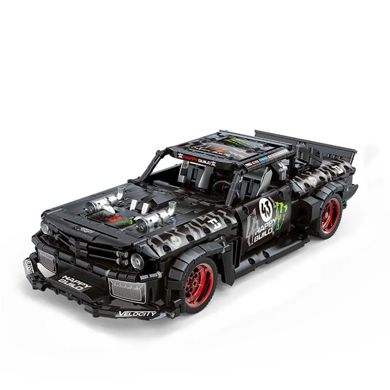 happy-build-moc-mustang-hoonicorn-v2-classic-racing-car-bricks-toy