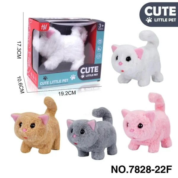 New Plush Toys - Electric Plush Cat 4 Colors Mixed Wholesale