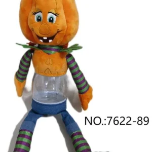 Плюшевые игрушки - Хэллоуинская кукла с тыквоголовкой и прозрачным телом оптом