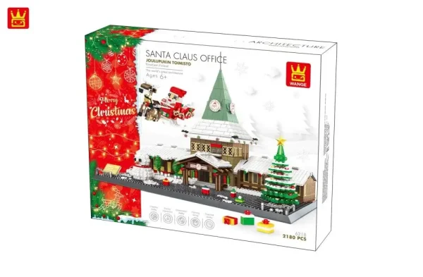 Набор рождественских строительных блоков для офиса Санта-Клауса оптом (2)