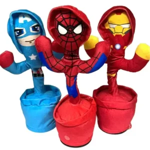 Marvel podświetlane zabawki Pluszowa LALKA z hurtownią muzyczną