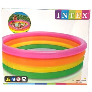 حمام سباحة للأطفال مربع مزدوج قابل للنفخ مزيج من الألوان 2 بالجملة (1)