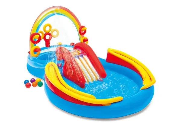 rainbow pool ring inflatable play center Wholesale (5)